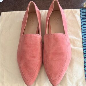 27 EDIT Women's Pink Suede Loafers